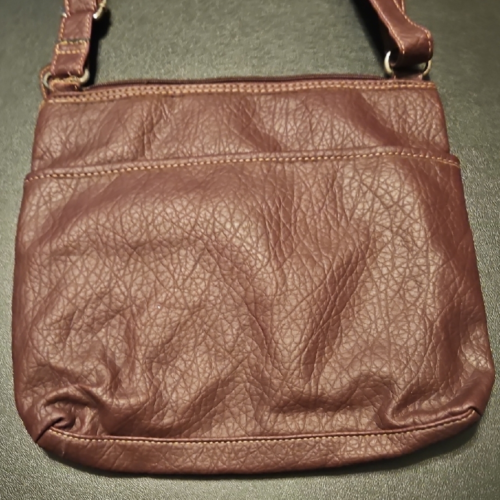 Rosetti Brown Crossbody Bag with Vintage Leather Finish - Picture 4 of 9